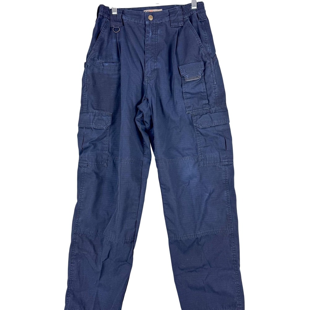 5.11 Tactical Pants Mens 30x30 Blue Cargo Elastic Waist BDU Workwear 74273-724